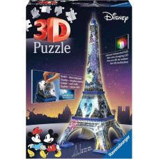 Ravensburger 3D Puzzle Disney Eiffel Tower with Light, 216 pcs, 10+