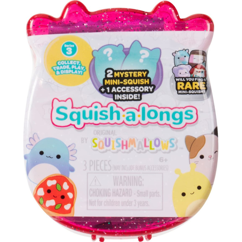 Squishmallows SQUISH-A-LONGS Herojai-siurprizai, 2 vnt., 2,5 cm