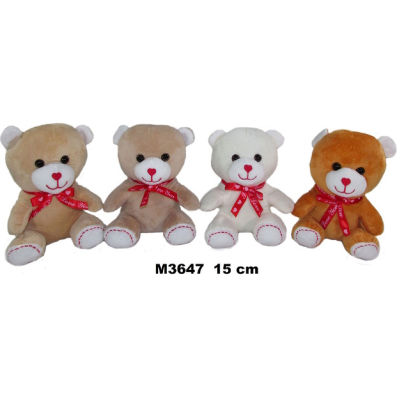 Sun-Day Lācis 15 cm ar sarkano bantīti "Love" M3647