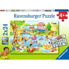 Ravensburger Puzzle 2x24 pcs Swimming at the Lake