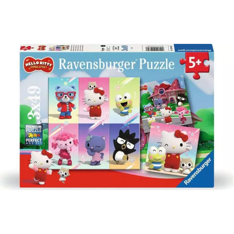 Ravensburger Puzzle 3x49 pcs Hello Kitty