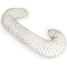 Cebababy maitinimo pagalvė dżersej duo balta gėlės W-885-000-829