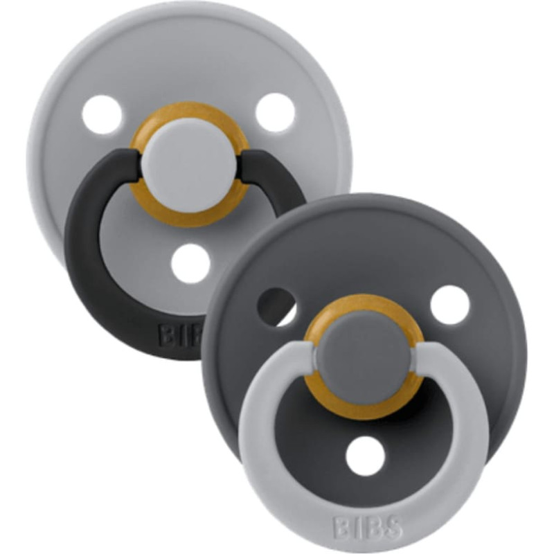 Bibs Studio Collection Colour Round &ndash; Fusion Cloud Iron Mix 0-6m 2pcs