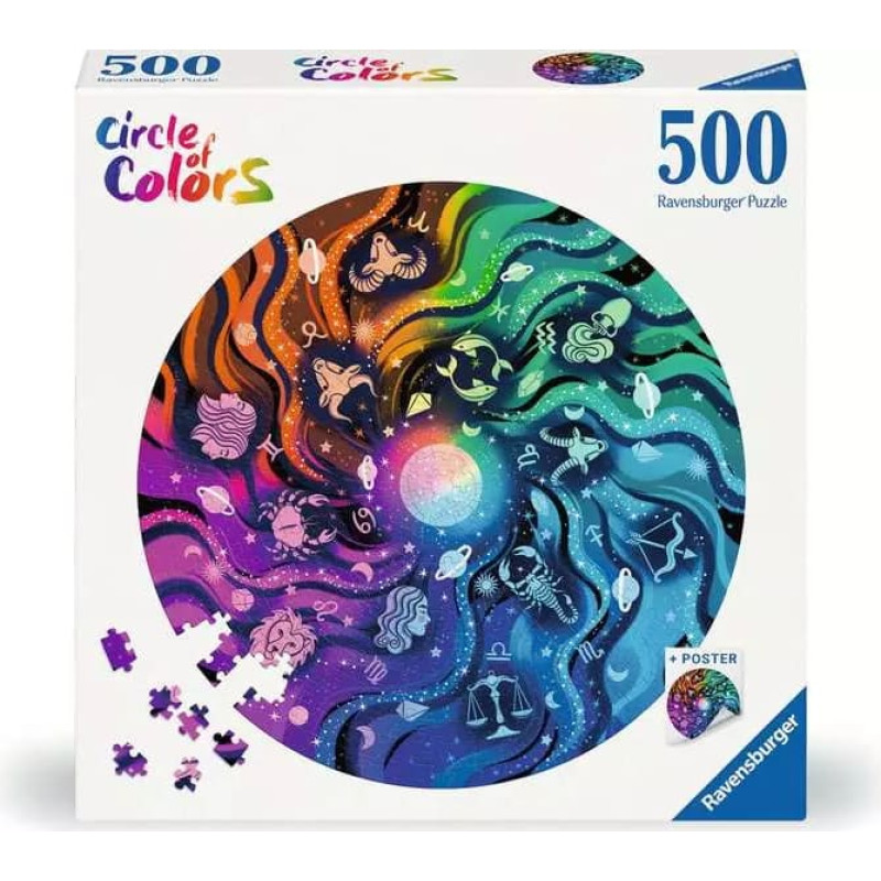 Ravensburger Puzzle 500 Circle of Colours: Astrology