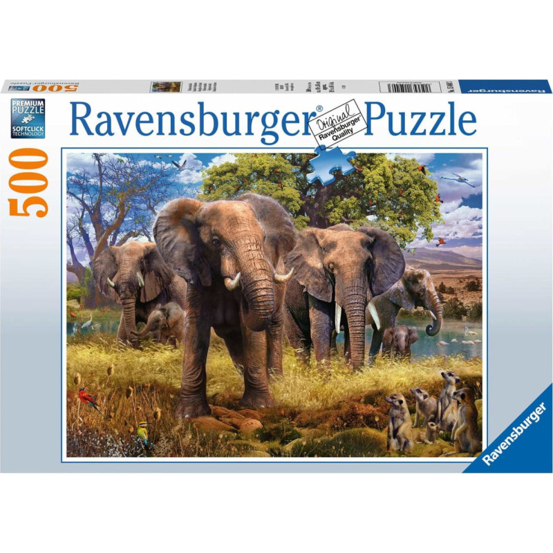 Ravensburger Puzzle 500 Elephant Family