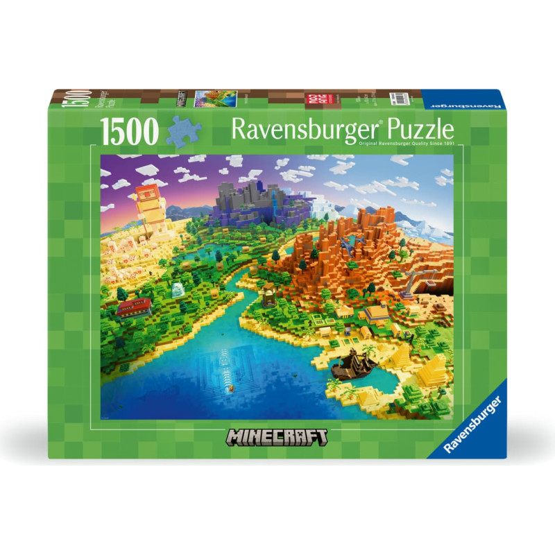 Ravensburger Puzzle 1500 World of Minecraft