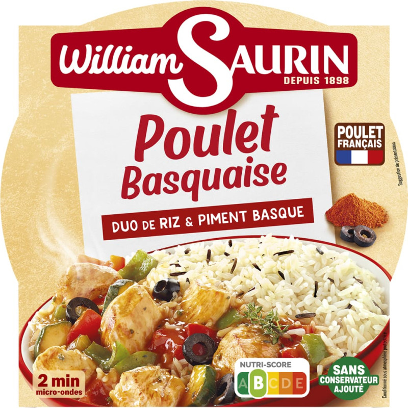 William Saurin Basque-style chicken, in a tray, 285 g