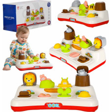 Izglītojoša pop-up rotaļlieta pop-up dzīvnieki gaismas skaņa