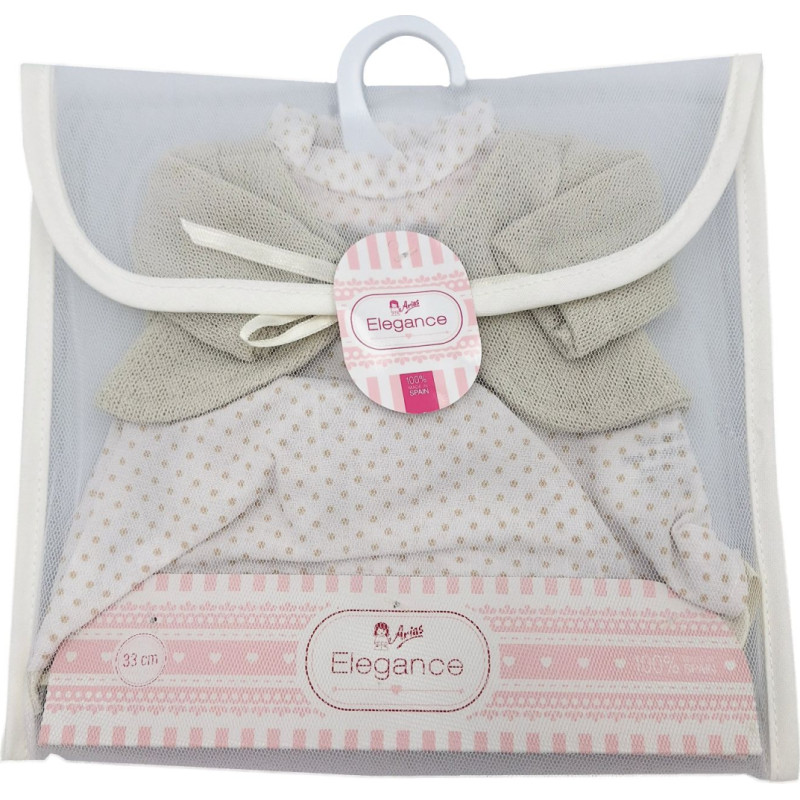 Arias lėlės kūdikio rūbeliai, 33 cm