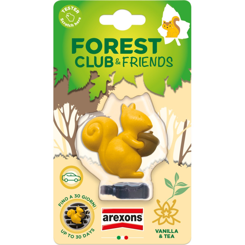 Arexons Forest Club &ndash; SQUIRREL automobilio ventiliacijos grotelių oro gaiviklis