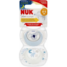 NUK 175287 Smoczek uspokajający 2 el. 0-6m D&N KOALA niebieski/biały