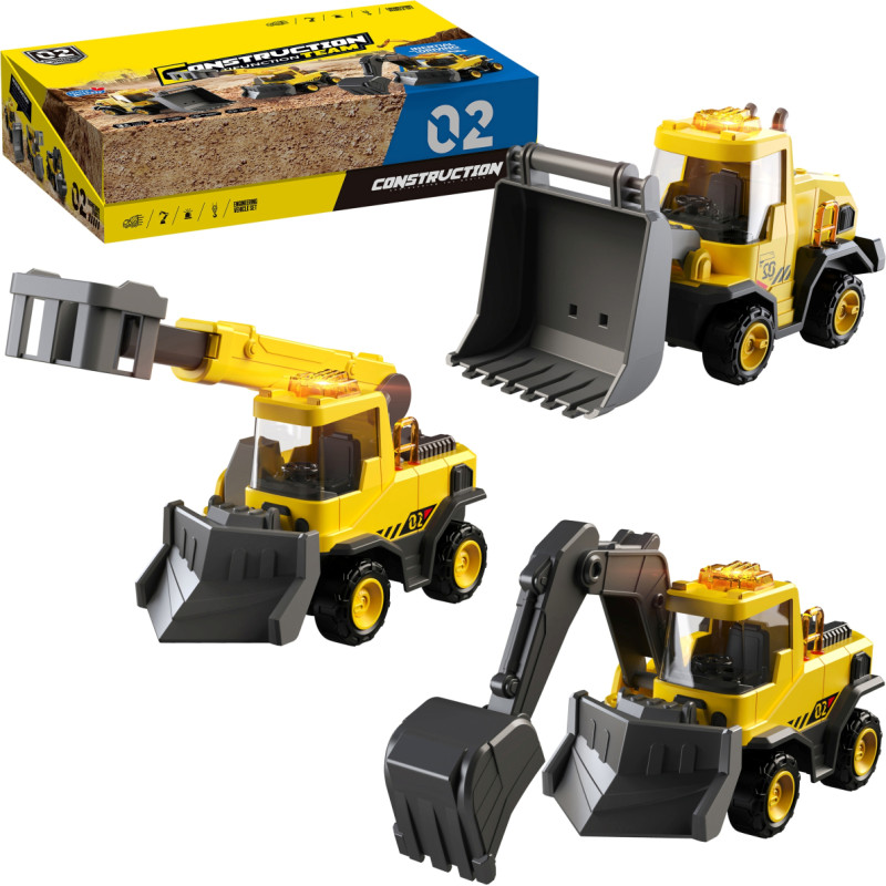 POJAZD BUDOWLANY ŚWIATŁO I DŹWIĘK 3 WZOR