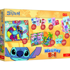 Trefl DISNEY STITCH 8in1 Mix&play stalo žaidimų rinkinys