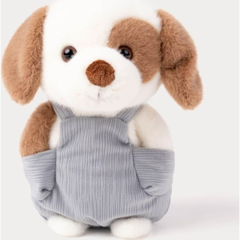 Teddykompaniet mink&scaron;tas žaislas Dog with Dungarees White