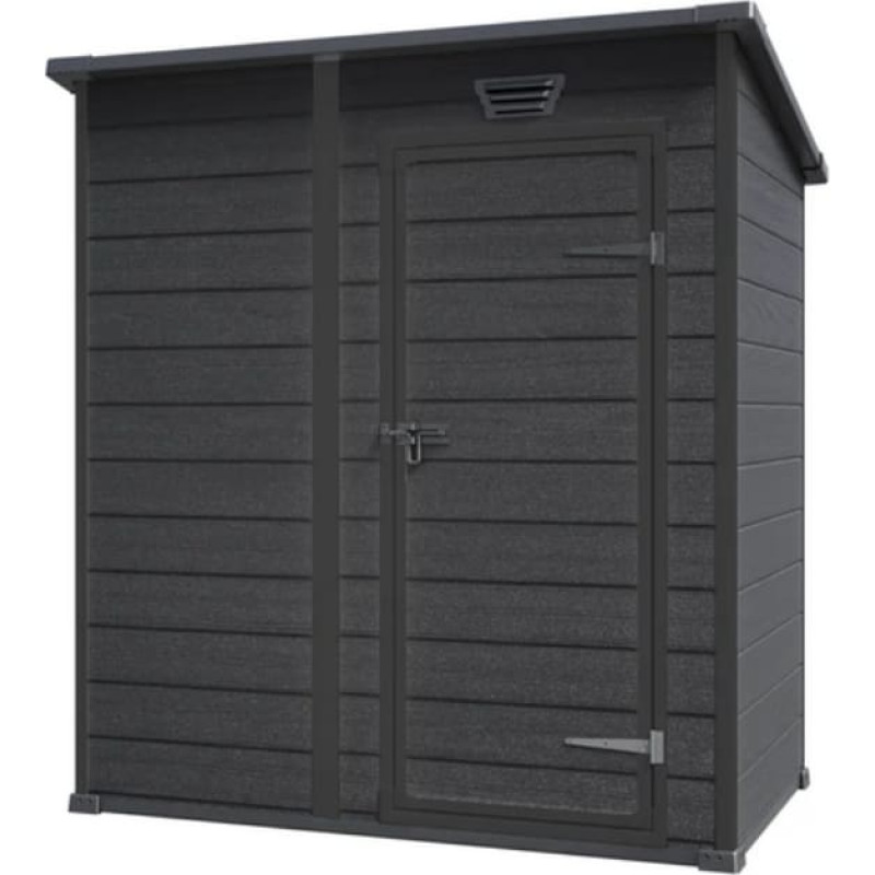 Keter sodo sandėliukas Essential Shed 6×4, tamsiai pilkas/juodas