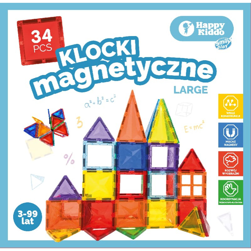 Smily Play SP85381 Klocki magnetyczne 34 el.