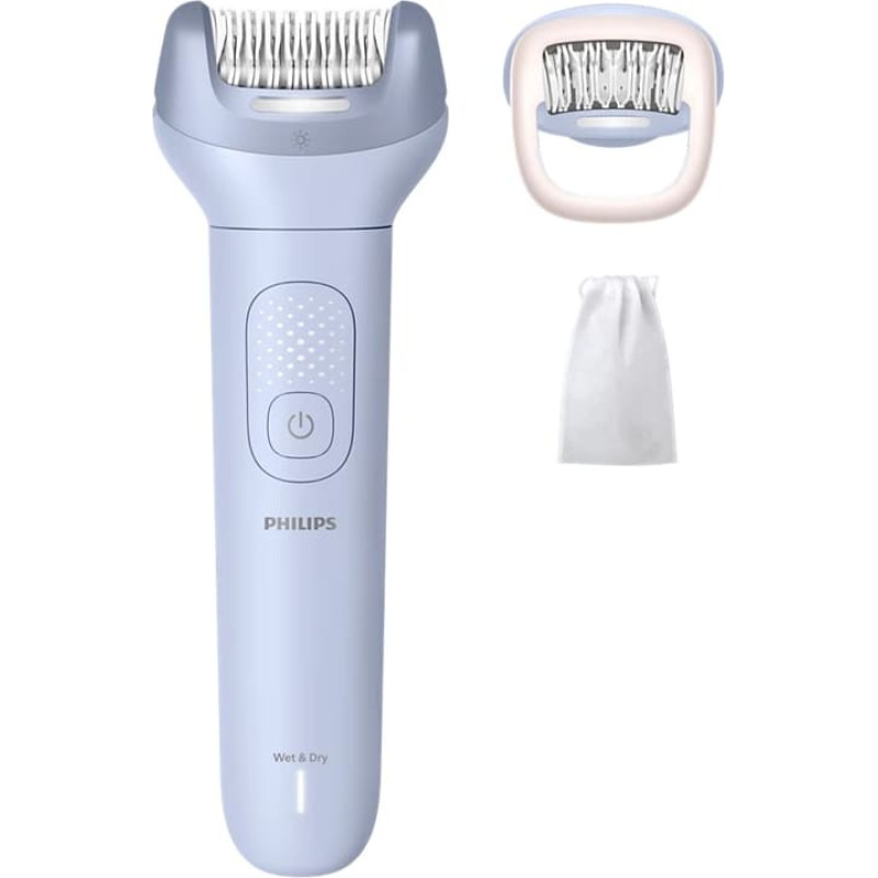 Philips 8000 sērijas epilators mitrai un sausai epilē&scaron;anai (3 piederumi), zils - BRE708/00