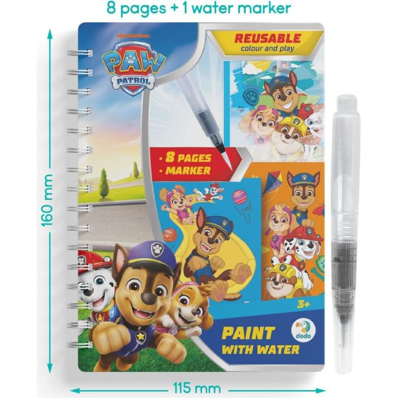 Dodo Stalo žaidimai Dažykite vandeniu Paw Patrol Vacations