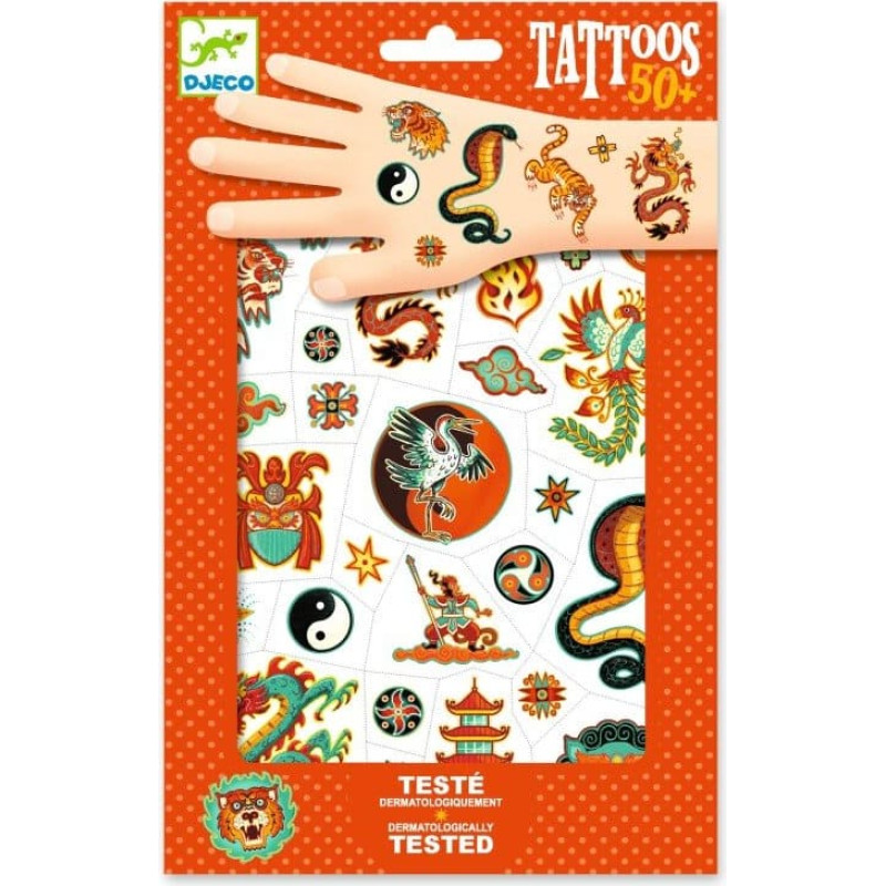 Djeco Tatuiruotės - Kovos menas (50+ tatuiruočių)