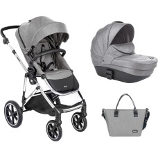 Stroller 2in1 with plastic carrycot Thea Light Grey