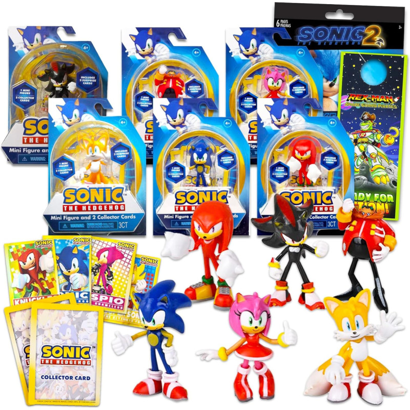 FIGURKA SONIC Z 2 KARTAMI 6 WZORÓW