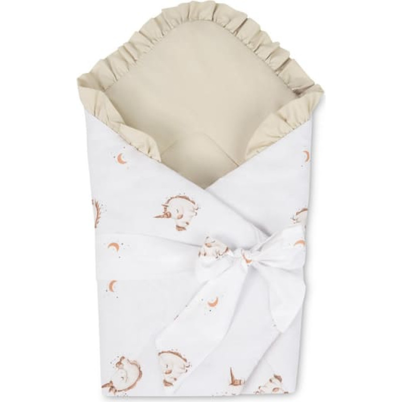 Sensillo BABY WRAP COTTON UNICORN BEIGE 75X75