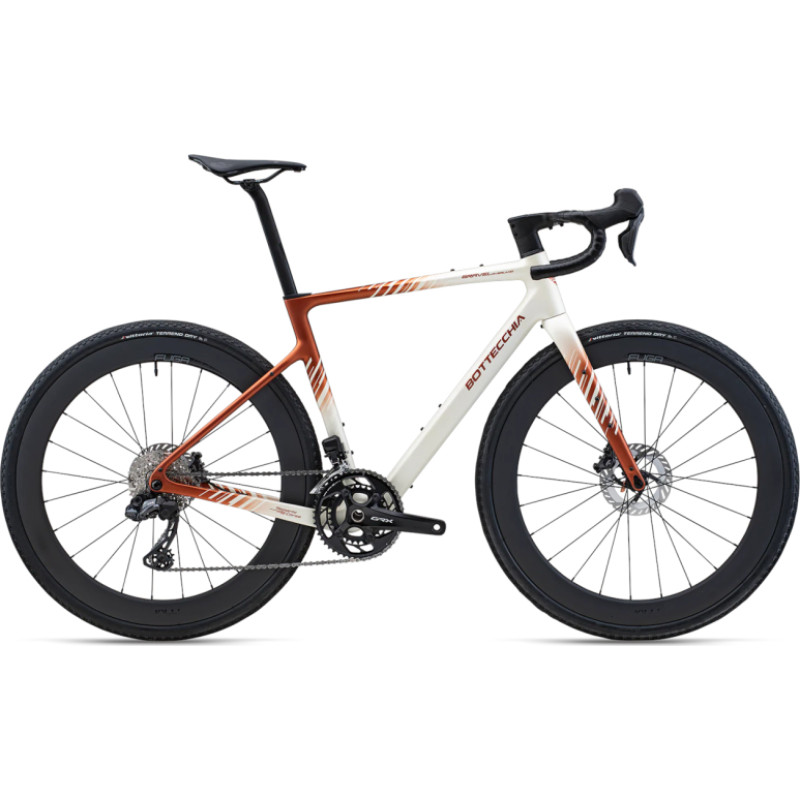 Bottecchia Gravel bike BOTTECCHIA Gravel Overland - Campagnolo EKAR GT 13s - 08 Biancco Marrone (S)