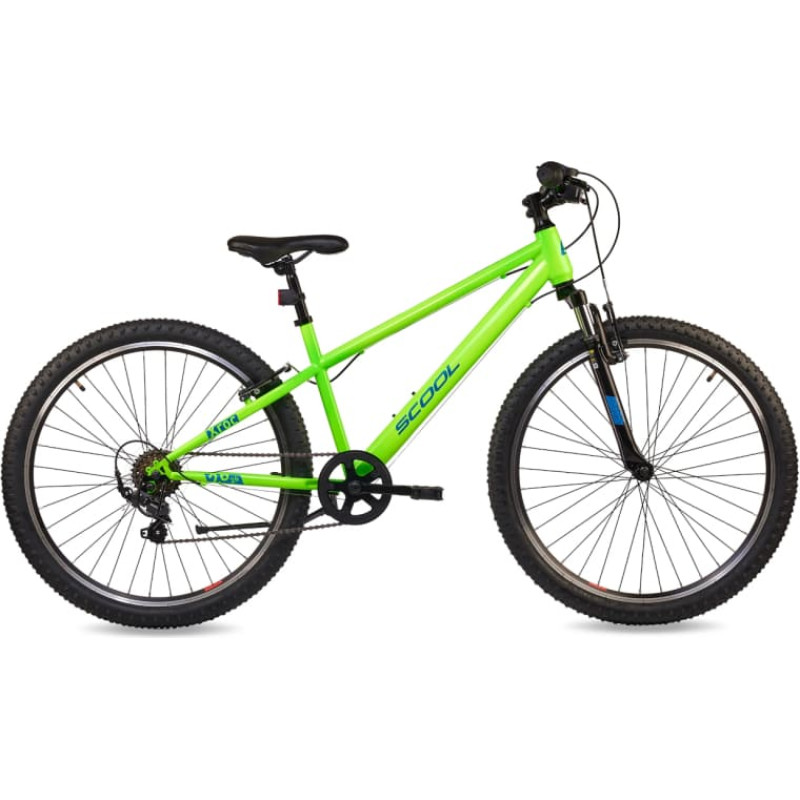 S&acute;cool Youth bicycle S'COOL Xroc, 26" Neon Green/Ocean