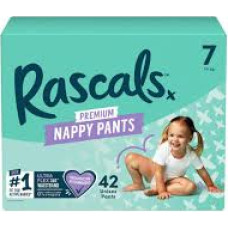 Rascal And Friends RASCALS autiņbiksītes-biksītes, 7 izmērs, 17 kg+, 42 gab.