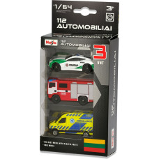 Maisto Die-Cast MAISTO DIE CAST neatliekamās palīdzības transportlīdzekļi 1/64 112 AUTOMOBILIAI, 12456