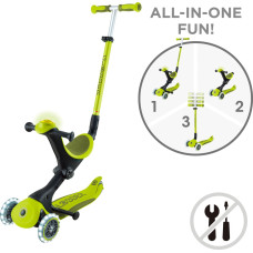 Globber skrejritenis Go Up Deluxe Lights, laima zaļ&scaron;, 748-606
