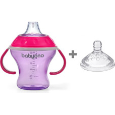 Babyono Krūze ar diviem uzgaļiem: knupis (3+) un snīpītis, 180 ml 1456/03