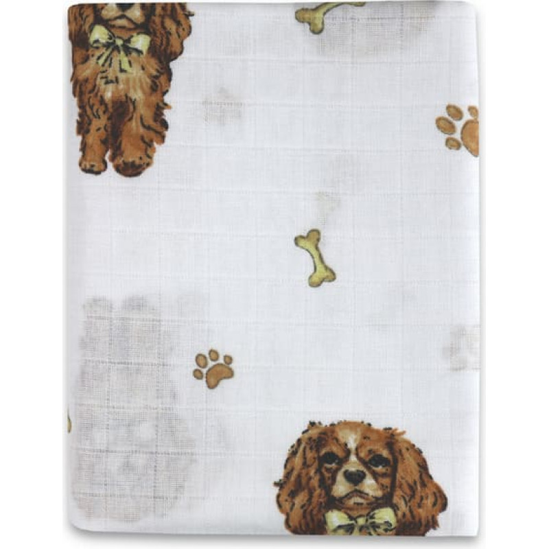 Ega Kids Swaddling blanket / Diaper - 0343 - MUSLIN - size 120x120 - DOG