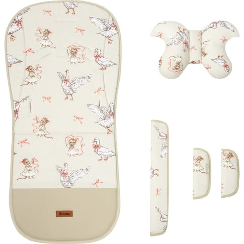 Sensillo STROLLER INSERT DELUXE MUSLIN GOOSE AND MOUSE