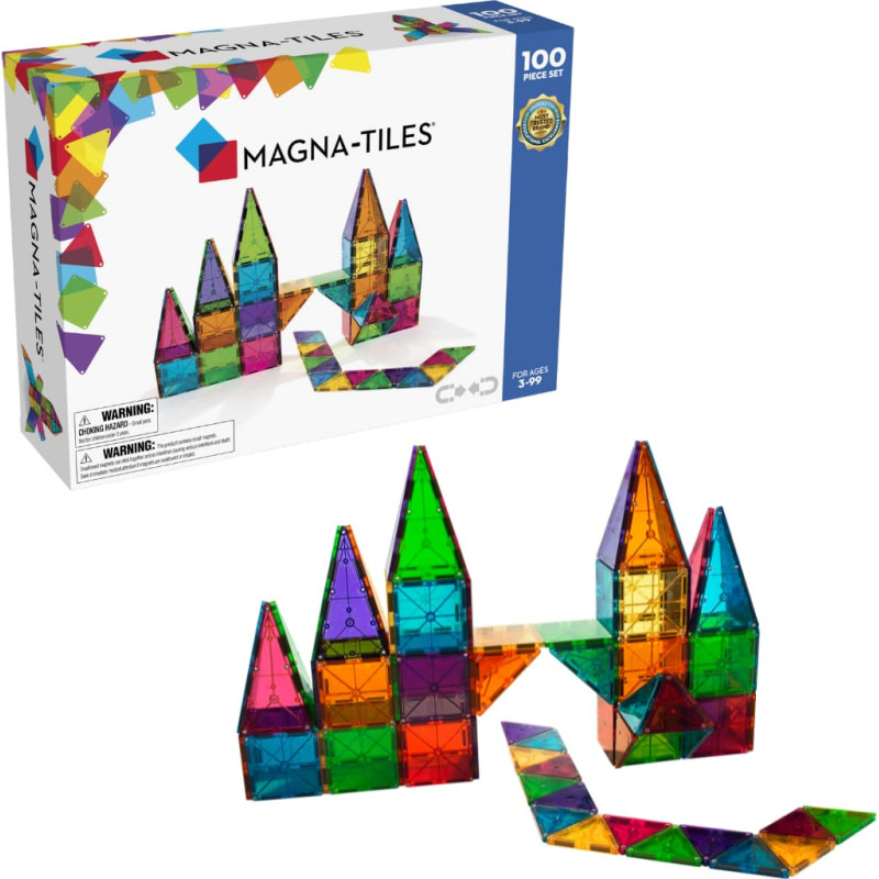 Magna-Tiles Konstruktorius &bdquo;Spalvos&ldquo;, 100 det.