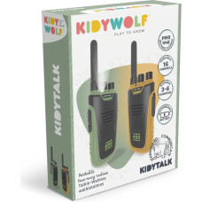 Kidywolf divvirzienu rāciju komplekts bērniem un pieaugu&scaron;ajiem, zaļ&scaron;/oranžs, darbības rādiuss līdz 6 km, KIDYTALK-GO