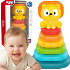 Woopie BABY Sensory Pyramid Tower Puzzle Lion 6m+