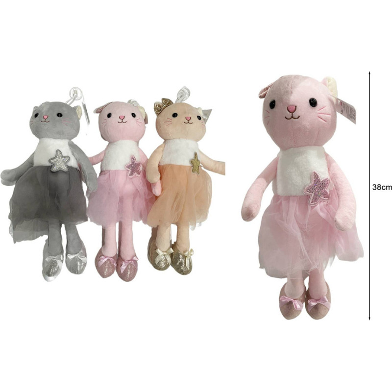 Other 98157 MASKOTKA KOT w TULU - 38 cm