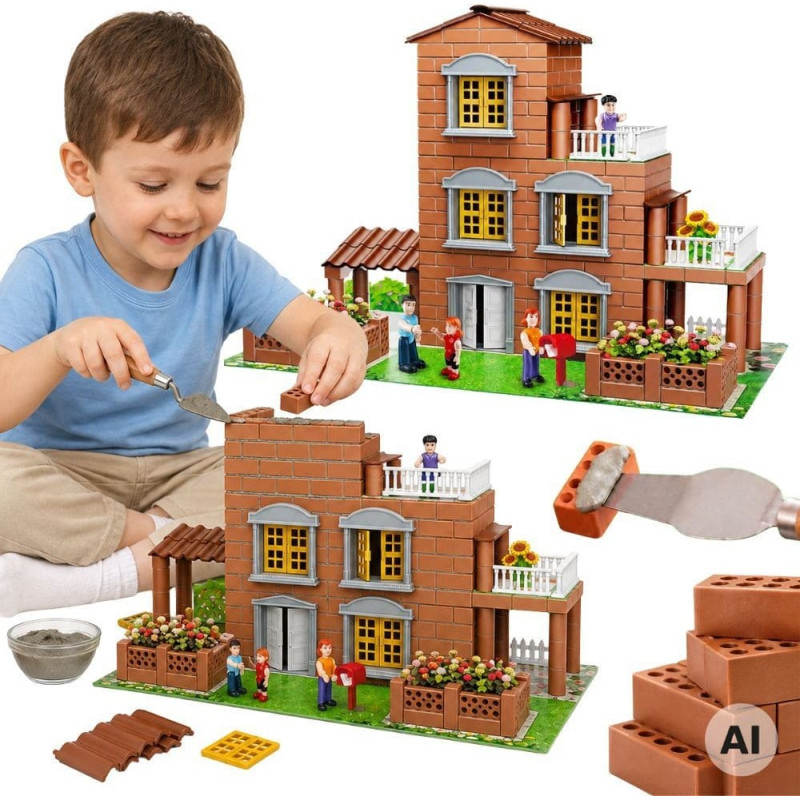 Woopie Brick Villa Construction Set 454 pcs Little Architect