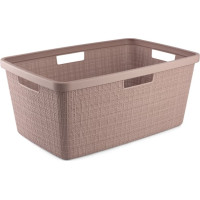 Curver Veļas grozs Jute 46L 59x39x26cm rozā