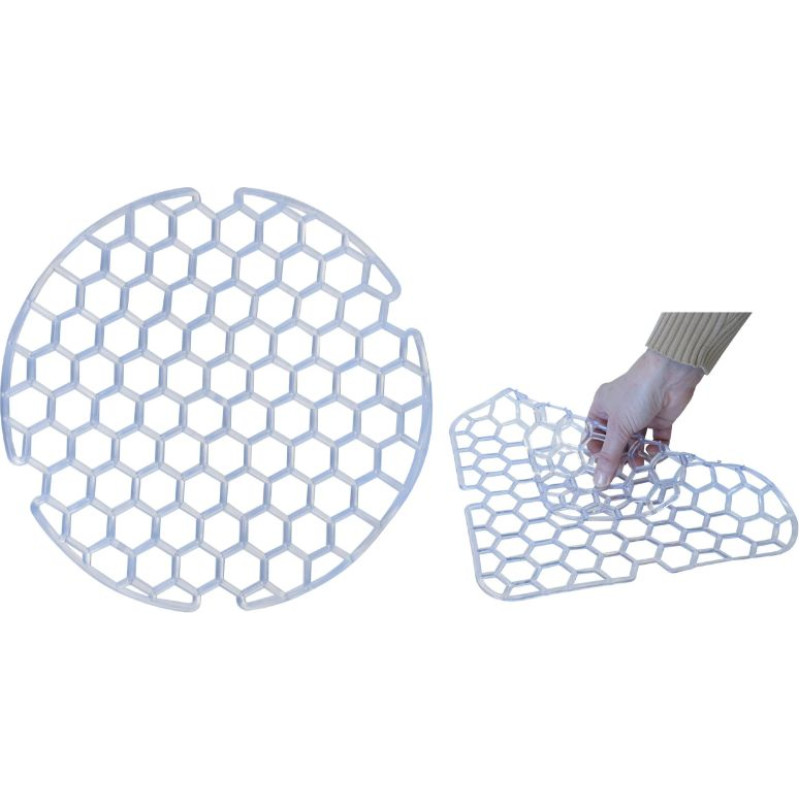 Sauber kriauklės kilimėlis, Ø26 cm, minkštas, permatomas