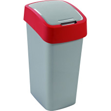 Curver Atkritumu spainis Flip Bin 45L sudraba/sarkana