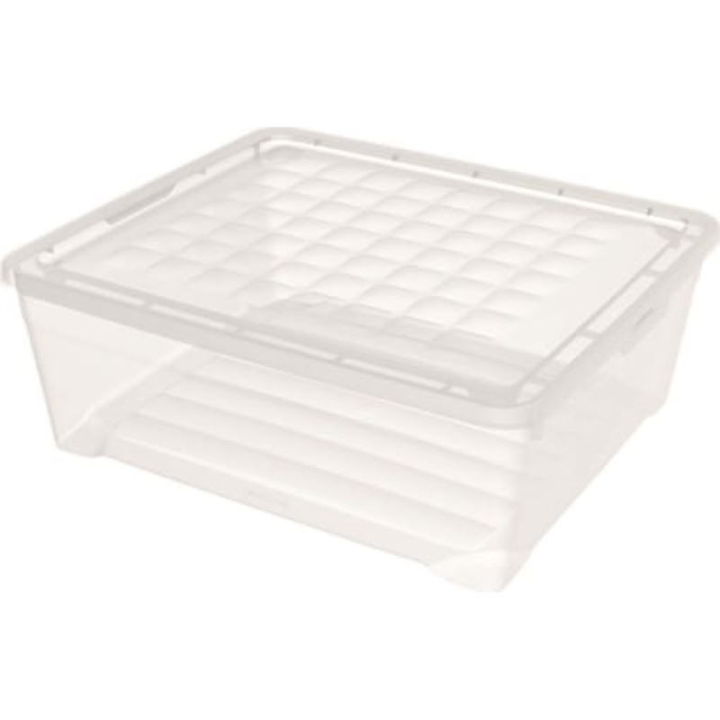 Curver Kaste ar vāku Textile Box 10L 34,2x29,7x12,5cm caurspīdīga