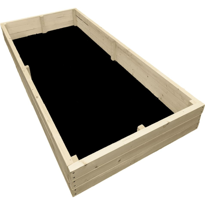 Paaugstināta dārza dobe no koka Bonus Orbis, 200x100x24cm