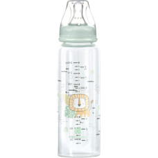 Glass feeding bottle 240ml Savanna Mint