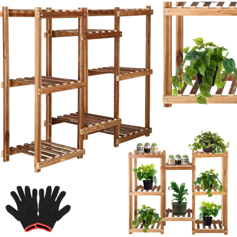 Springos Medinė gėlių lova