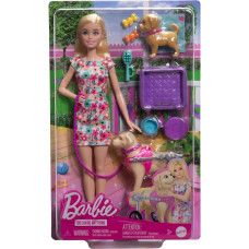 Barbie HTK37 Walk and Wheel Pet Playset