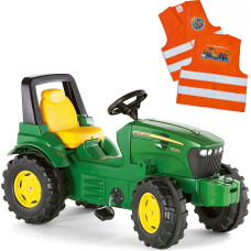 Rolly Toys John Deere Traktor na Pedały + Kamizelka Odblaskowa dla Dzieci Gratis