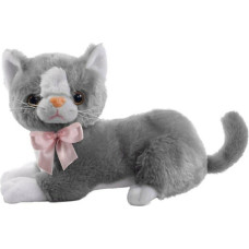 Beppe Plush toy - 12832 - CAT with BOW - FLICO - GREY - size 20 cm