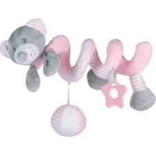 Baby Mix Plīša spirāle PINK BEAR Baby Mix 44880